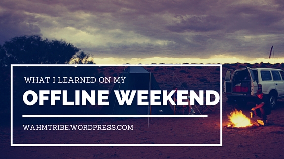 Going offline, what I learned!